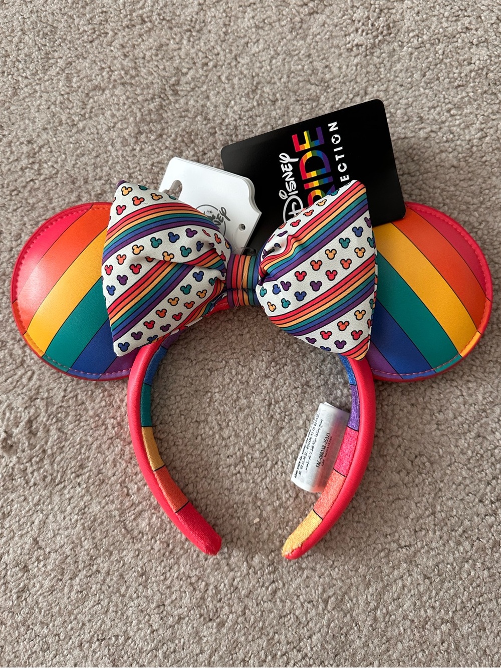 NWT Disney Parks Pride Collection Rainbow Minnie Mouse Ear Headband